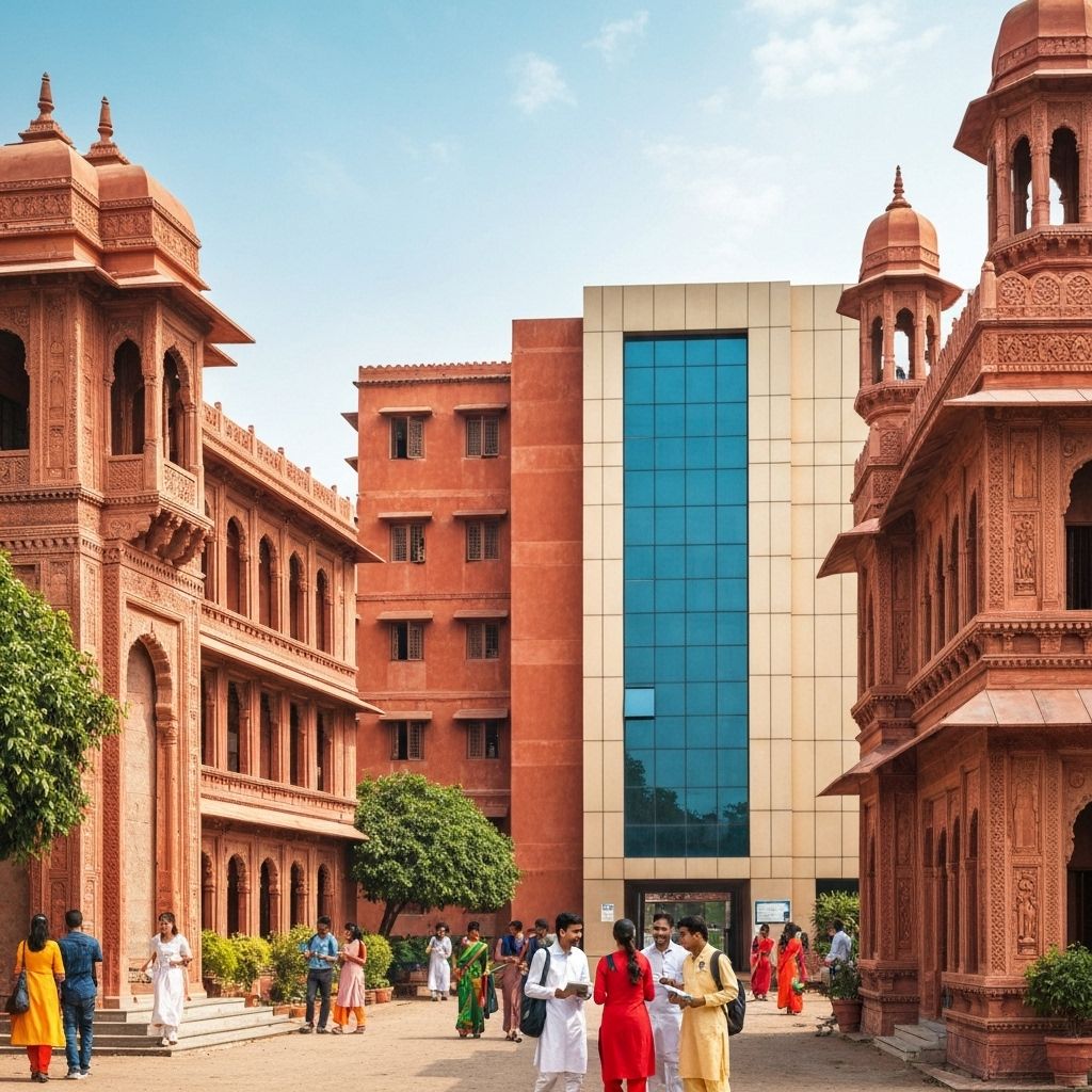 Educational support activities near Mahakaleshwar temple in Ujjain