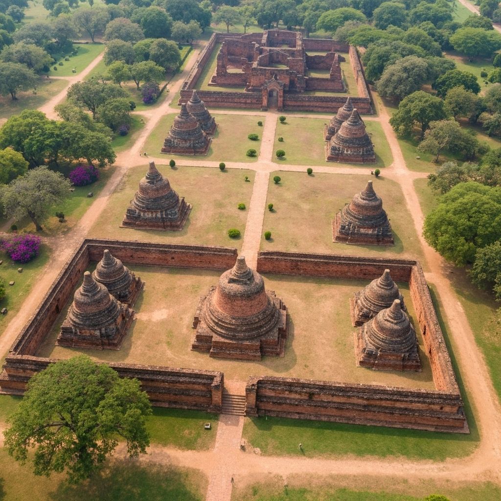 Jetavana Monastery in Sravasti, where Buddha spent many rainy seasons