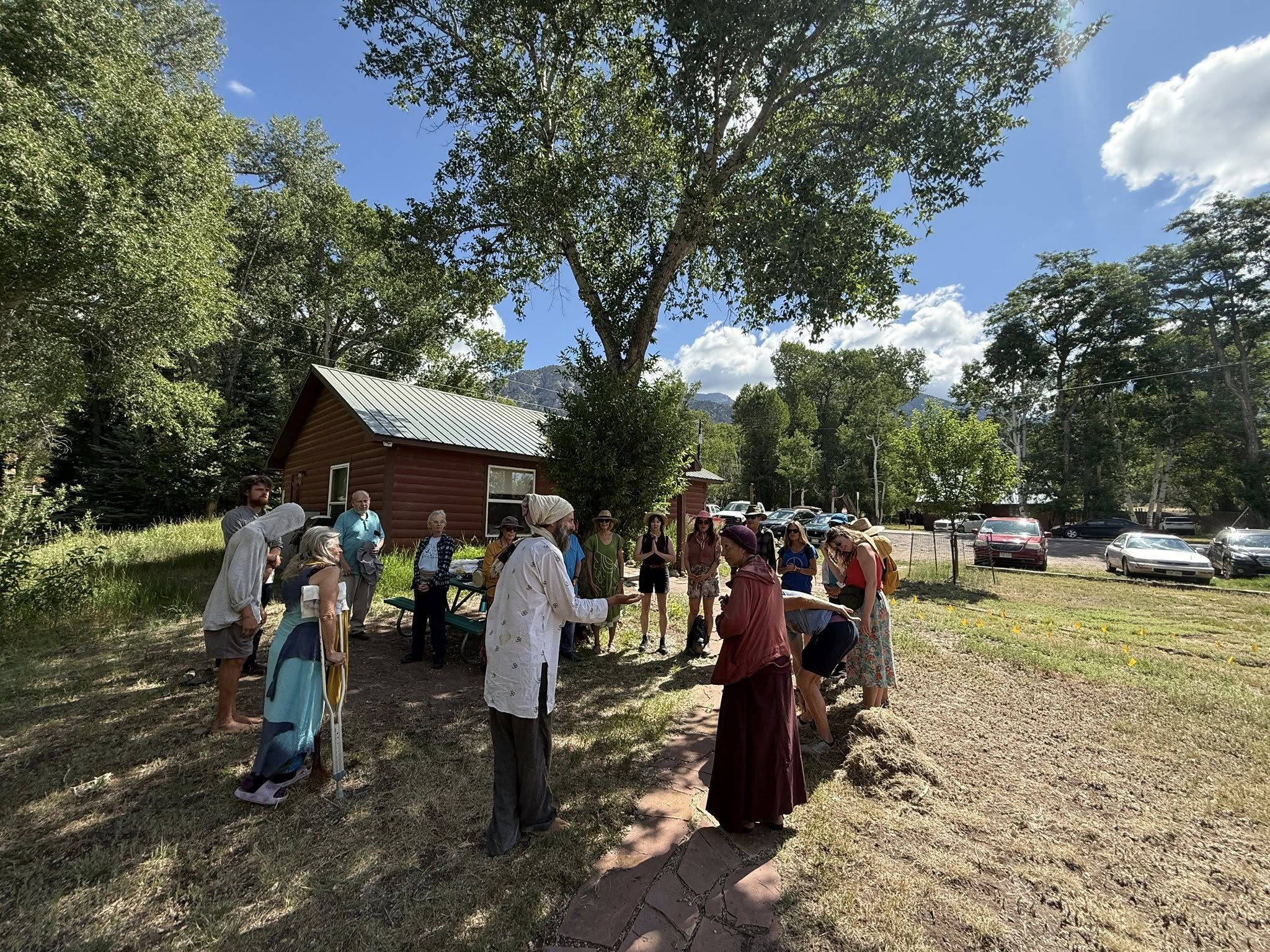 Interfaith community gathering in Crestone with diverse spiritual practitioners